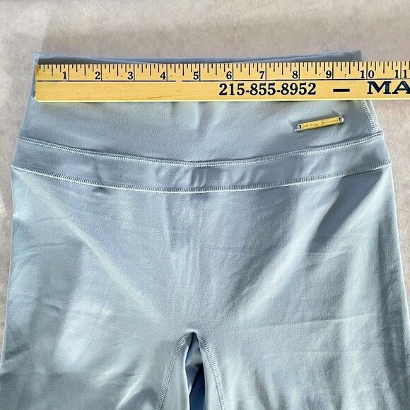 Gymshark + Whitney Biker Shorts Blue Womens Size S High Rise Butt Lift Cycling - Picture 7 of 9